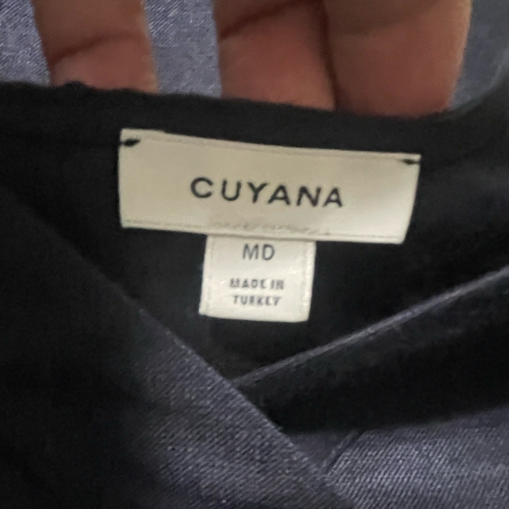 Cuyana Navy Blue Slip Wrap Dress - Picture 14 of 15